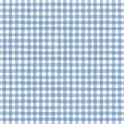Blue Gingham Check Cotton Fabric | By the Yard | Sewing and Crafting | 44 inches wide