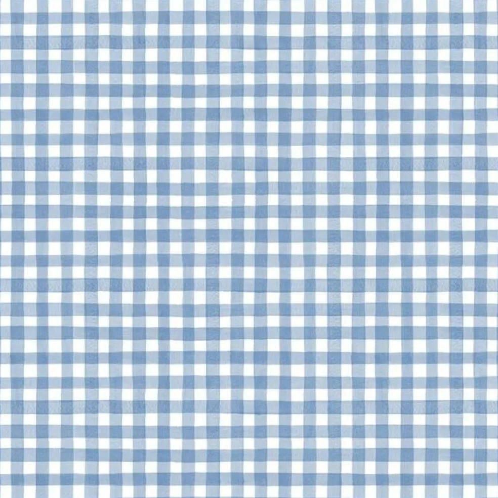 Blue Gingham Check Cotton Fabric | By the Yard | Sewing and Crafting | 44 inches wide