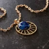 Blue & Gold Lapis Sun Pendant by Bead Landing™