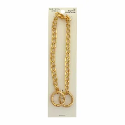 Blue Moon Studio™ 10.25" Gold Bag Chain with Circle Clasps