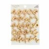 Blue Moon Studio™ Gold-Colored Alphabet Balloon Charm Set