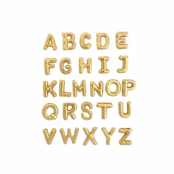 Blue Moon Studio™ Gold-Colored Alphabet Balloon Charm Set