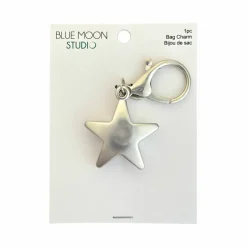 Blue Moon Studio™ Large Silver Star Bag Charm