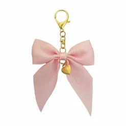 Blue Moon Studio™ Pink Fabric Bow Bag Charm