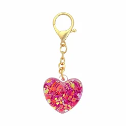 Blue Moon Studio™ Pink Shaker Heart Bag Charm