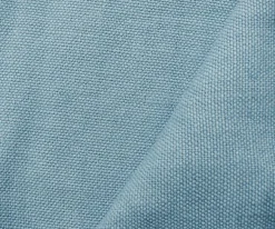 Blue Moygashel Washed Irish Linen Solid Home Decorating Woven Fabric By the Yard