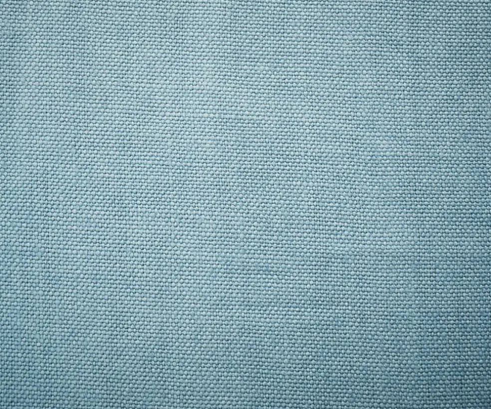 Blue Moygashel Washed Irish Linen Solid Home Decorating Woven Fabric By the Yard