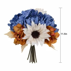 11" Blue Mum & Sunflower Mix Real Touch Bundle by Ashland®
