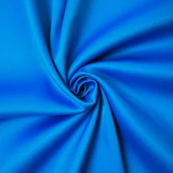 Blue Poly Spandex Stretch Solid Stretch Lamour Woven Fabric By the Yard