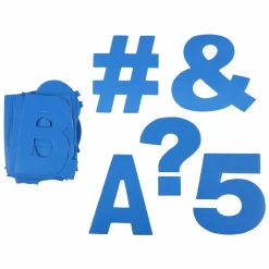 4" Blue Project Letters, Numbers & Characters by B2Câ„¢