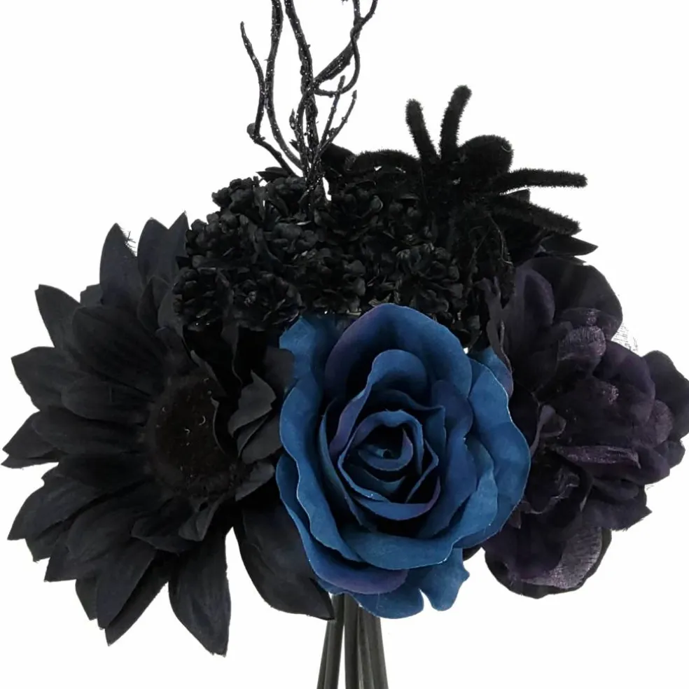 12" Blue Rose & Purple Dahlia Mix Bouquet by Ashland®