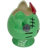 Blue Sky Clayworks Hello Kitty Green Frankenstien Monster Halloween Candy Bowl