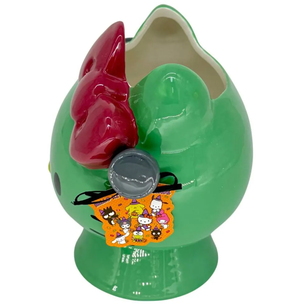 Blue Sky Clayworks Hello Kitty Green Frankenstien Monster Halloween Candy Bowl