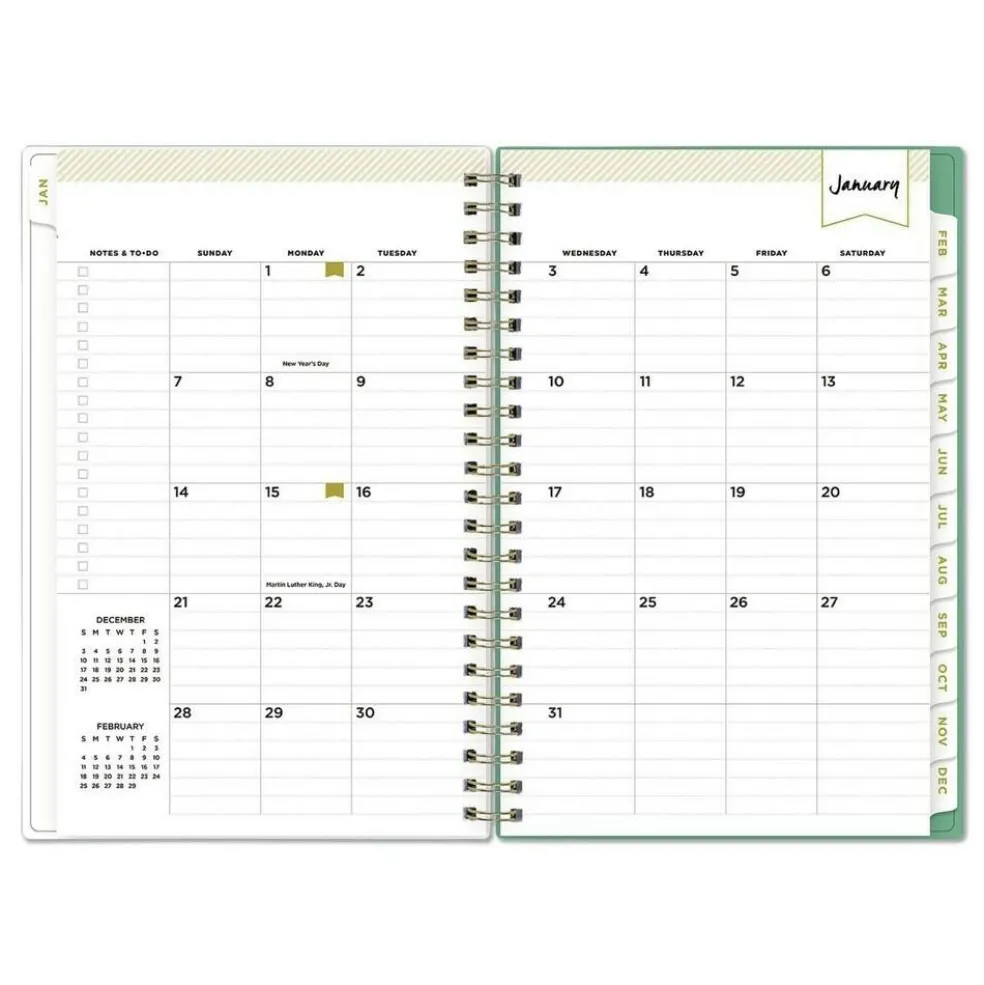Blue Sky 8 in. x 5 in. 12-Month (Jan-Dec 2026) Day Designer Peyton Weekly/Monthly Planner - White