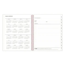 Blue Sky 11 in. x 8.5 in. 12-Month (Jan-Dec 2026) Joselyn Weekly/Monthly Planner - Pink/Peach/Black Cover