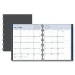 Blue Sky 10 in. x 8 in. 12-Month (Jan-Dec 2026) Passages Monthly Planner - Charcoal Cover