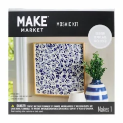 10" Blue Tile Wall Décor Mosaic Kit by Make Market®