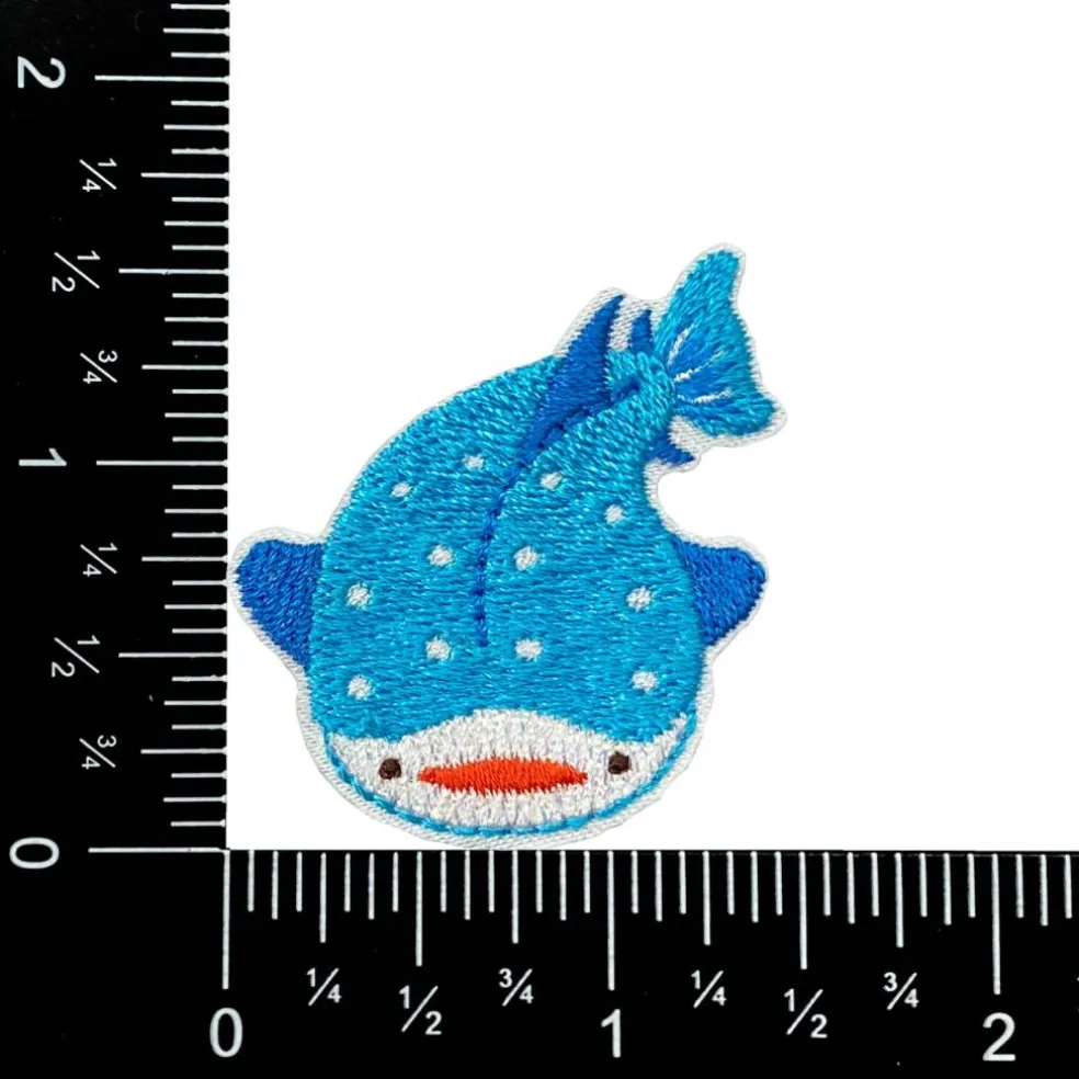 Blue Whale, Marine Mammal, Embroidered Iron on Patch