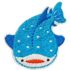 Blue Whale, Marine Mammal, Embroidered Iron on Patch