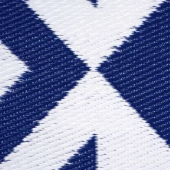 Blue & White Geometric Outdoor Rug by Ashland®