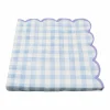 Blue & White Gingham Scallop Lunch Napkins, 20ct. by Celebrate It™