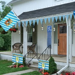 Blue & White Oktoberfest Pennant Banner