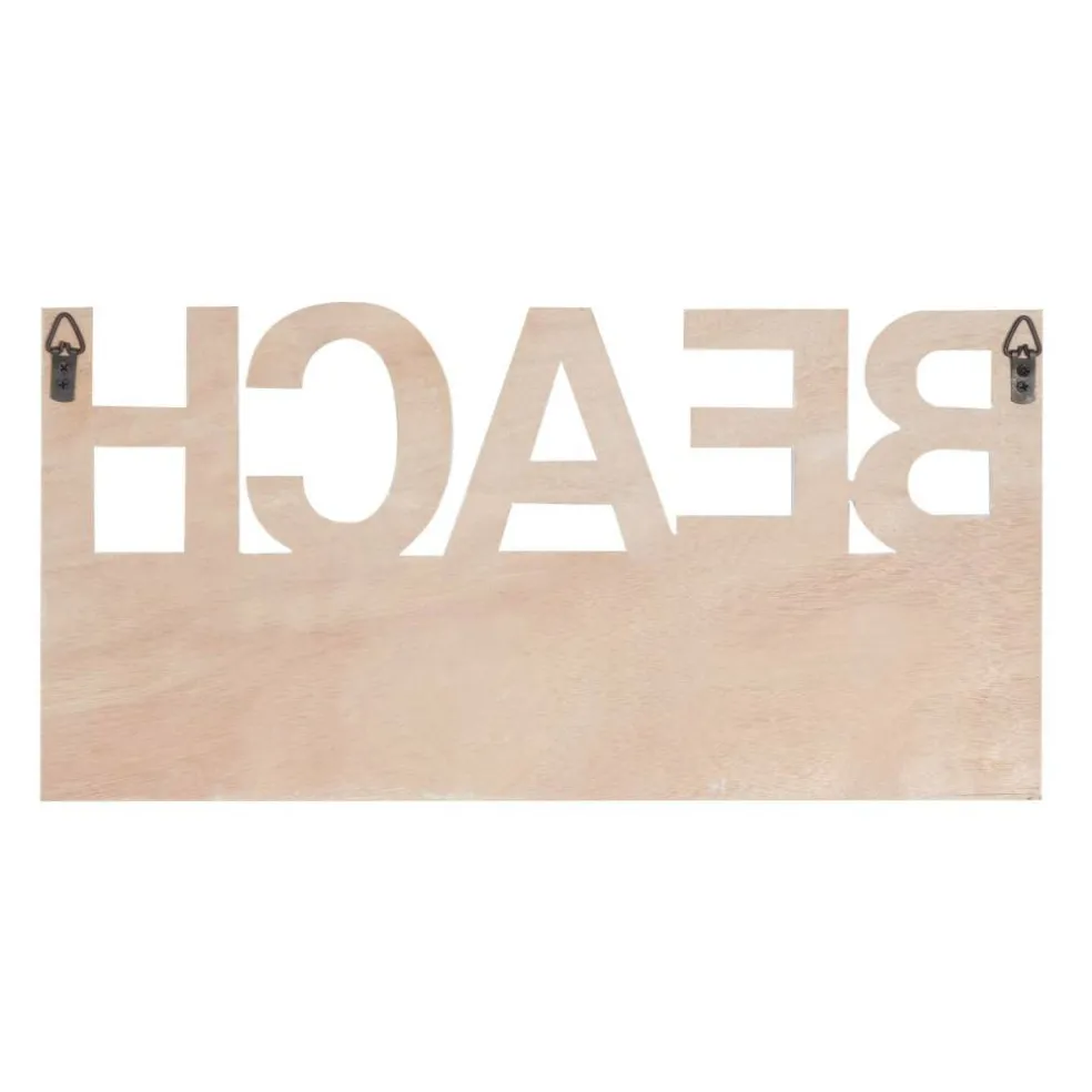 Blue Wood Coastal Wall Hook, 10" x 19" x 2"