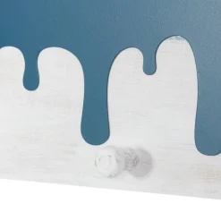 Blue Wood Coastal Wall Hook, 10