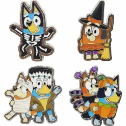 Bluey Halloween Pins, 4ct.
