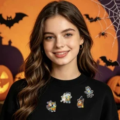 Bluey Halloween Pins, 4ct.