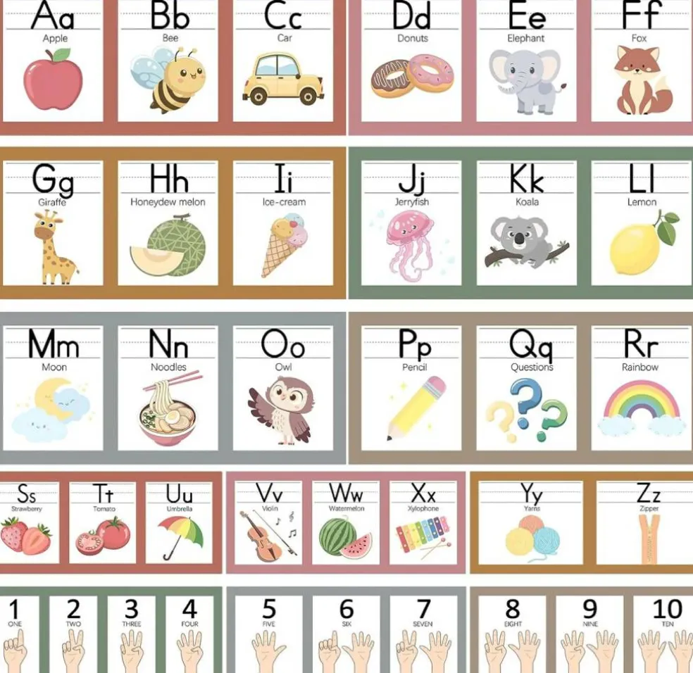 Boho Alphabet for Classroom Wall Decorations (Boho)