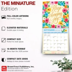Bonnie Marcus OFFICIAL | 2027 7 x 14 Inch (Hanging) Monthly Mini Wall Calendar