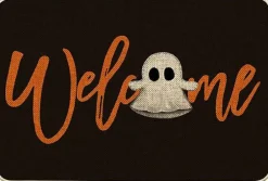 “BOO” Halloween Doormat – Low-Profile Indoor/Outdoor Rug for Porch or Entryway Decor