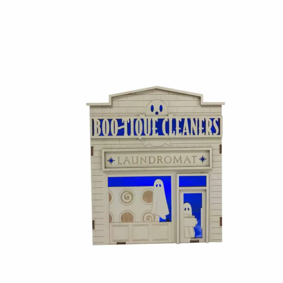 7" Boo-Tique Cleaners DIY Wood Décor by Make Market®