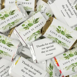 Botanical Wedding Candy Party Favors Hershey's Miniatures Chocolate