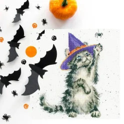 Bothy Threads The Witch's Cat Counted Cross Stitch Kit