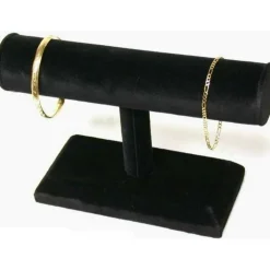 Bracelet or Watch T-Bar Display Black Velvet 7 1/2"
