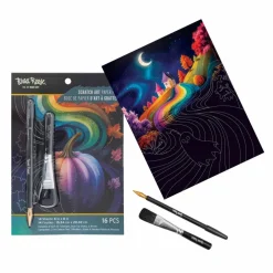 Brea ReeseĀ® 6" x 8" Autumn Colors Scratch Art Paper Pad