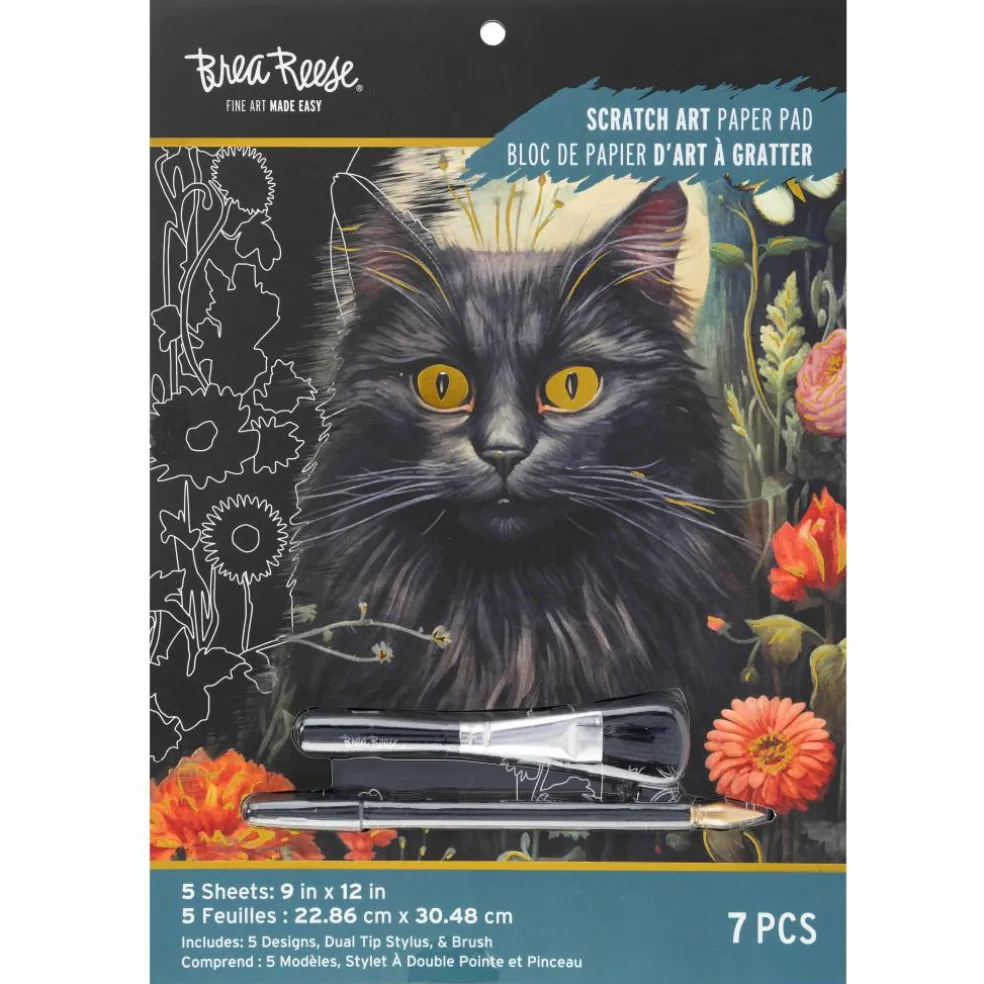 Brea Reese® 9" x 12" Forest Friends Scratch Art Paper Pad