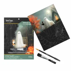 Brea ReeseĀ® 9" x 12" Ghosts & Pets Scratch Art Paper Pad