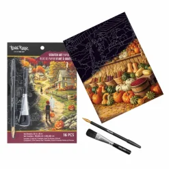 Brea Reese® 6" x 8" Hometown Halloween Scratch Art Paper Pad