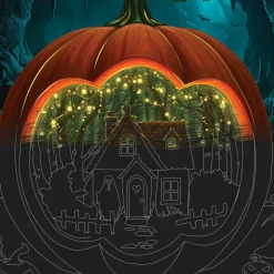 Brea ReeseĀ® 12" x 12" Jack-O'-Scene Scratch Art Paper Pad
