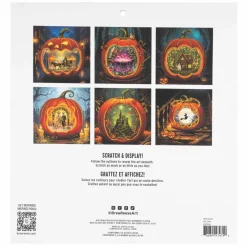 Brea Reese® 12" x 12" Jack-O'-Scene Scratch Art Paper Pad