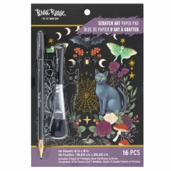 Brea ReeseĀ® 6" x 8" Moonlit Magic Scratch Art Paper Pad