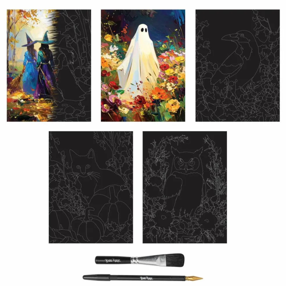 Brea Reese® 9" x 12" Witchy Forest Scratch Art Paper Pad