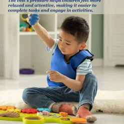 Breathable Sensory Compression Vest for Kids, Comfortable Pressure Vest For Kids With Sensory Processing Issues, ADHD, Anxiety, Hyperactivity