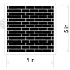 Brick Wall Cookie & Craft Stencil | CM192 by Designer Stencils | Cookie Decorating Tools |