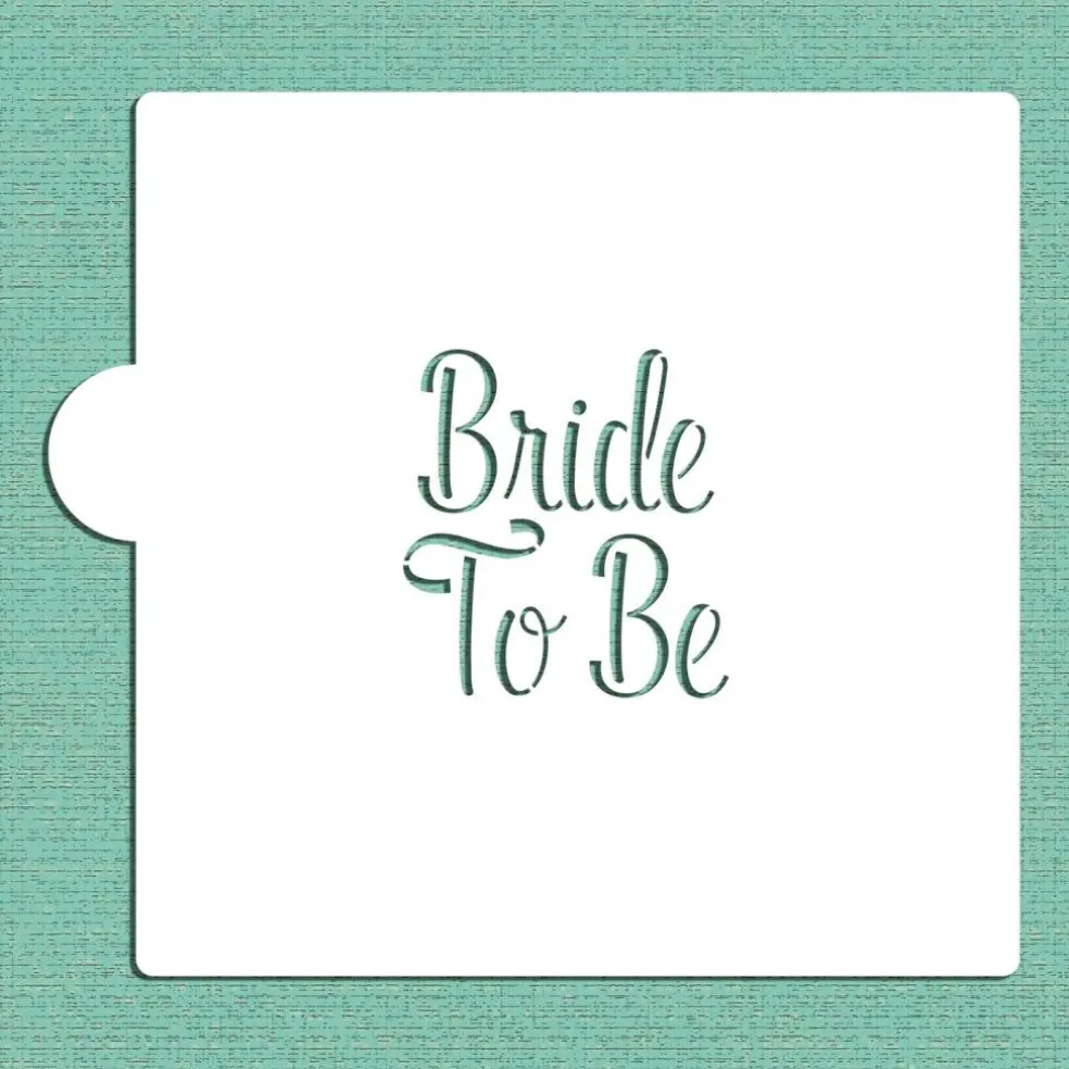 Bride to Be Cookie & Craft Stencil | CM116 by Designer Stencils |