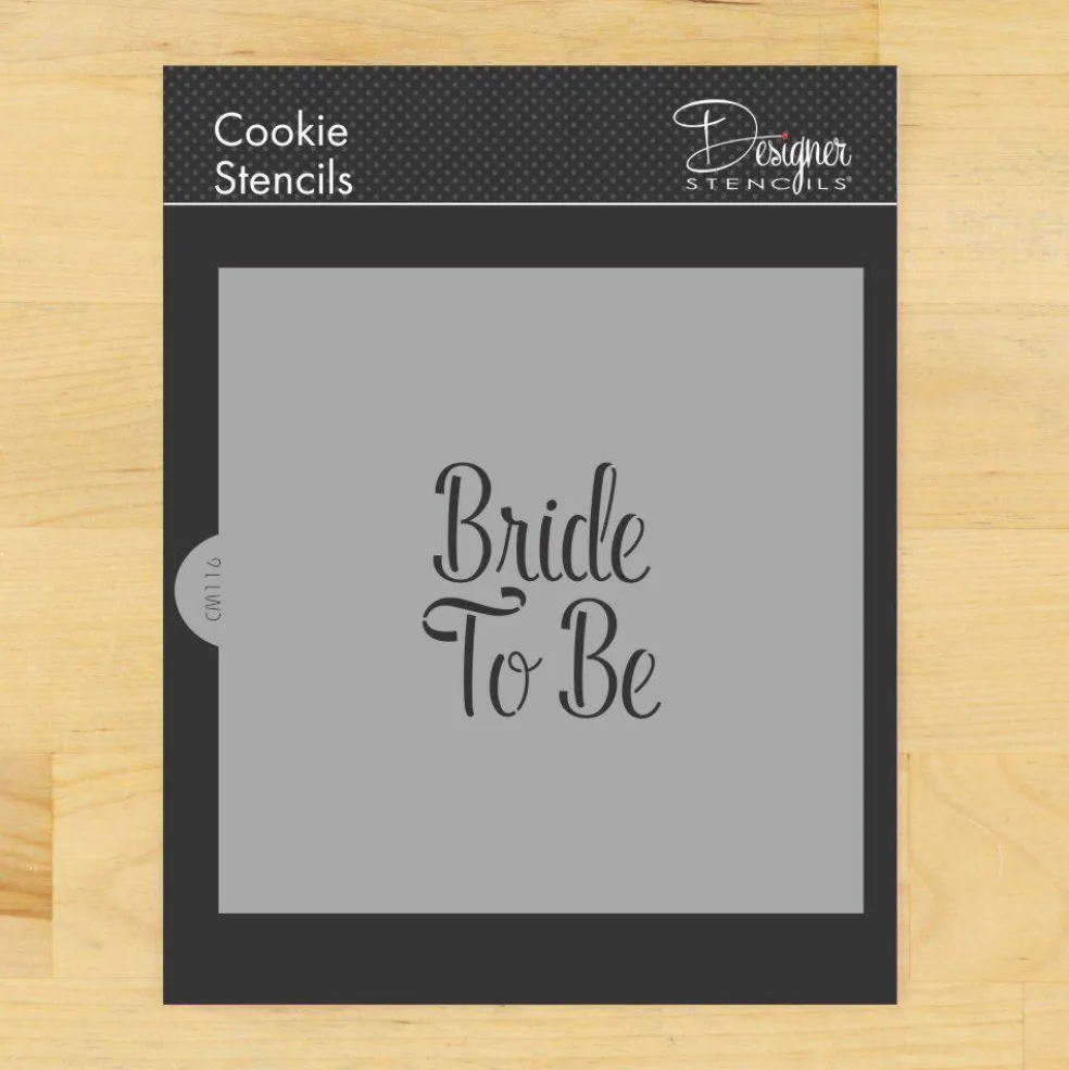 Bride to Be Cookie & Craft Stencil | CM116 by Designer Stencils |