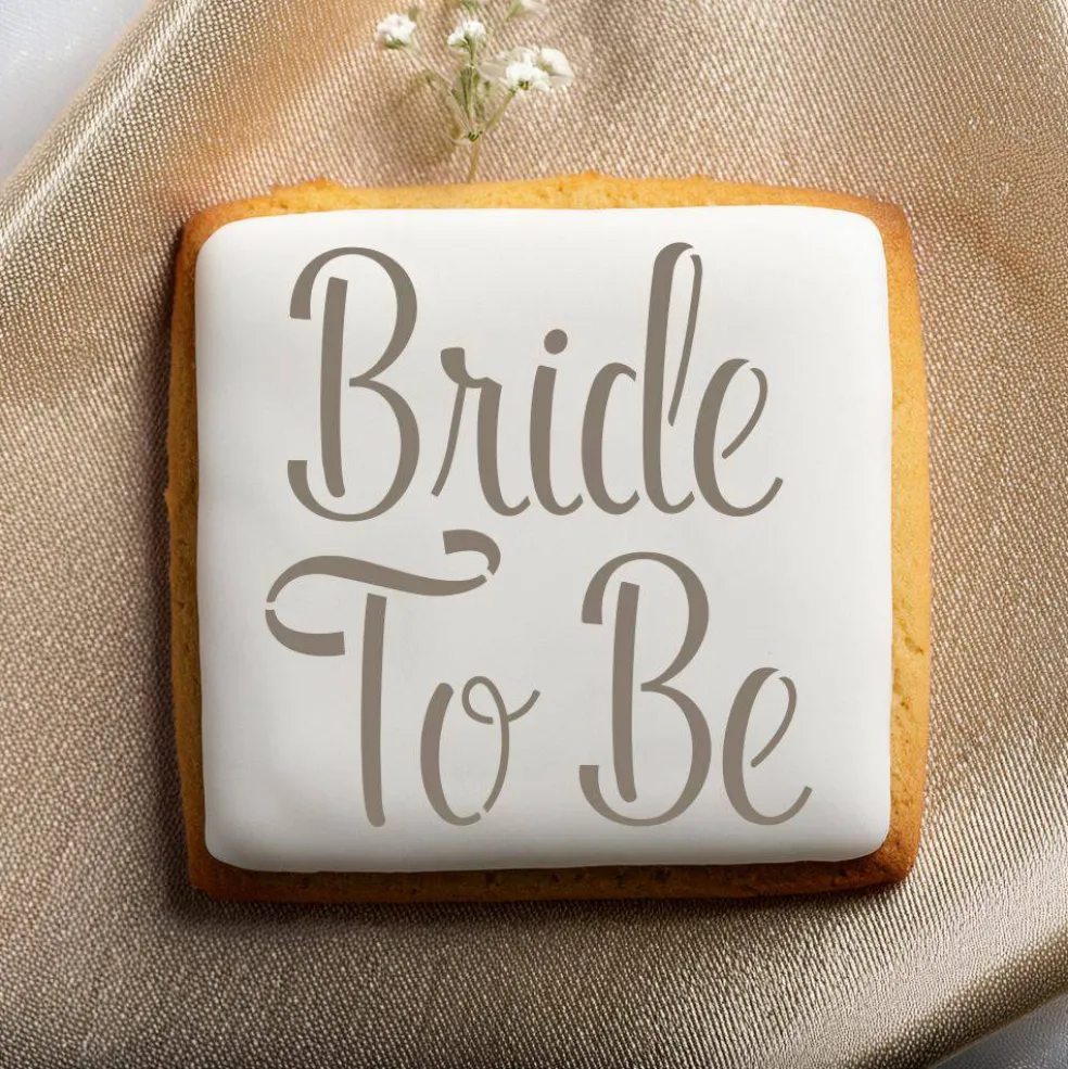 Bride to Be Cookie & Craft Stencil | CM116 by Designer Stencils |